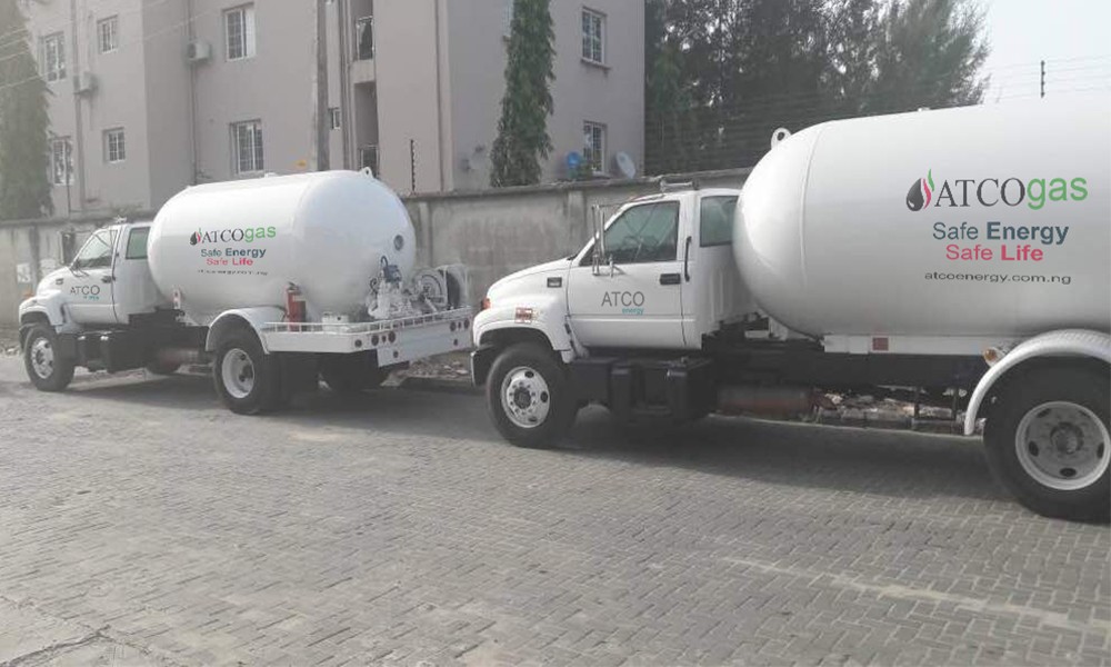Atcogas LPG delivery trucks operated by Atco Energy
