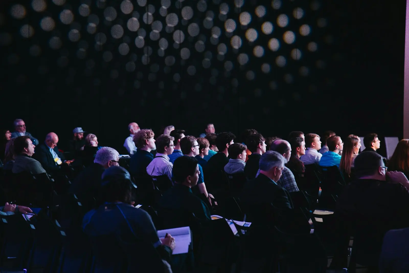 Professionals at a conference event